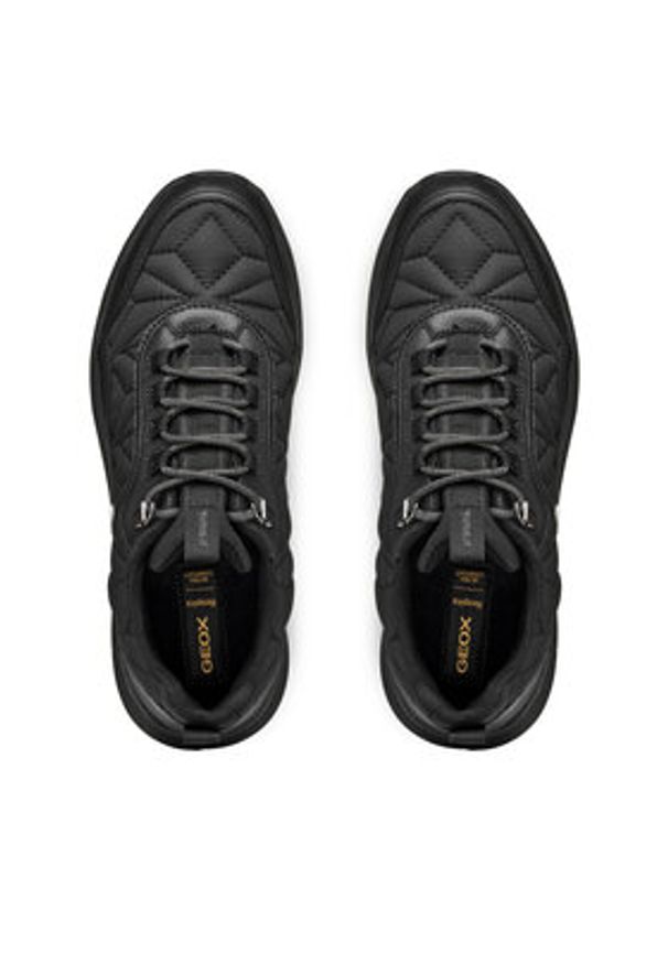 Geox Sneakersy D Spherica Actif X2 D46WPD 0FU85 C9999 Czarny. Kolor: czarny. Materiał: skóra