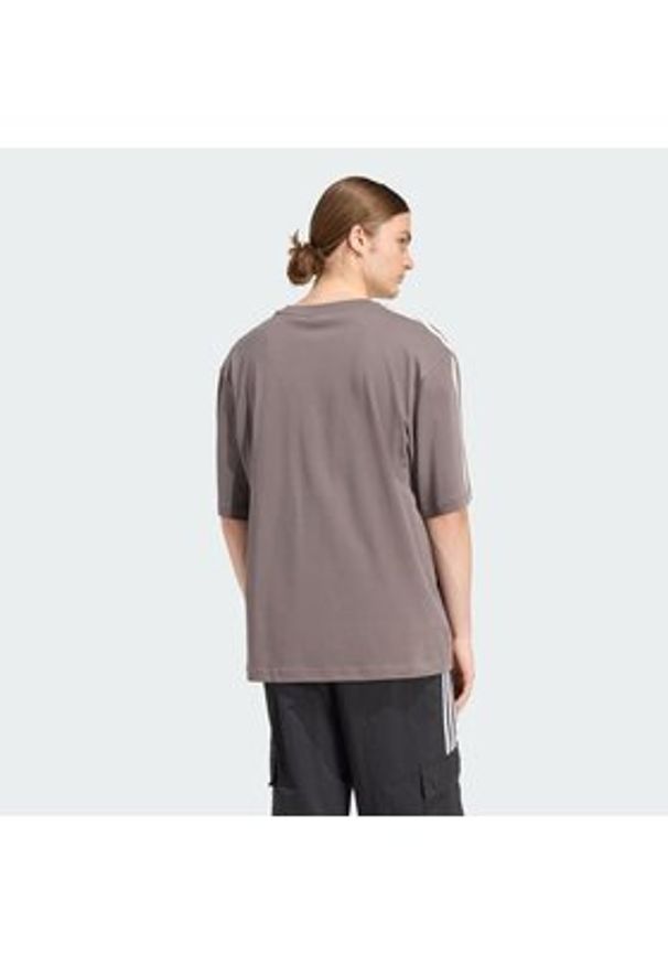 Adidas - adidas T-Shirt adicolor 3-Stripes KE1591 Szary Oversize. Kolor: szary. Materiał: bawełna
