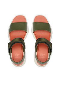 sorel - Sorel Sandały KINETIC™ Impact Y-Strap High 2030461 Zielony. Kolor: zielony. Materiał: skóra