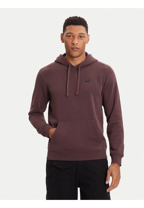 Wrangler Bluza Sign Off 112371459 Brązowy Regular Fit. Kolor: brązowy. Materiał: bawełna