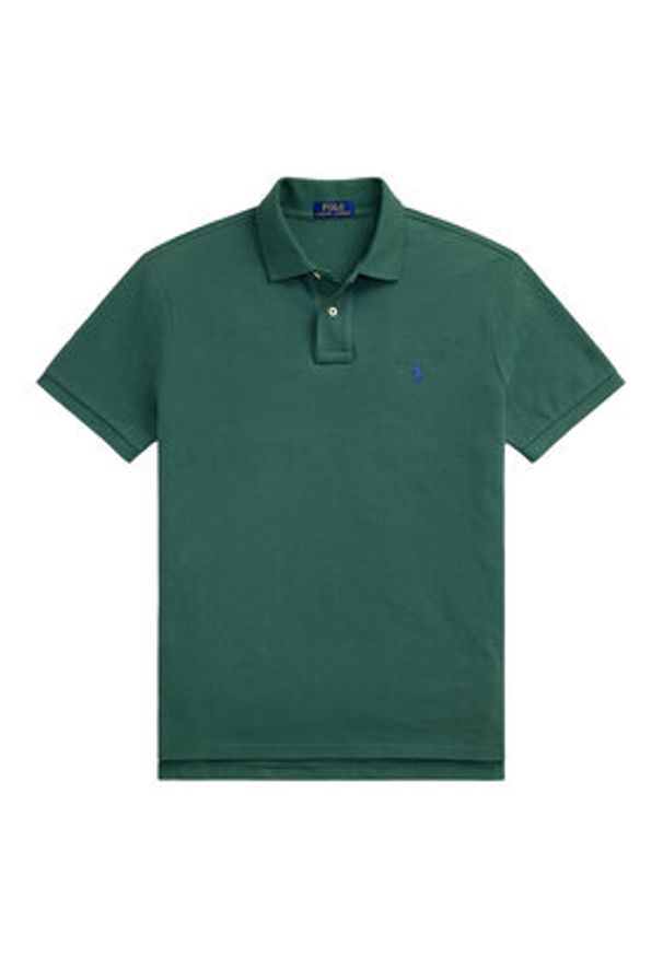 Polo Ralph Lauren Polo 710536856458 Zielony Slim Fit. Typ kołnierza: polo. Kolor: zielony. Materiał: bawełna