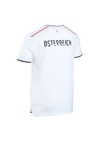 KIPSTA - Koszulka piłkarska dla dzieci Kipsta FF100 Austria 2022. Materiał: materiał, bawełna. Sport: piłka nożna