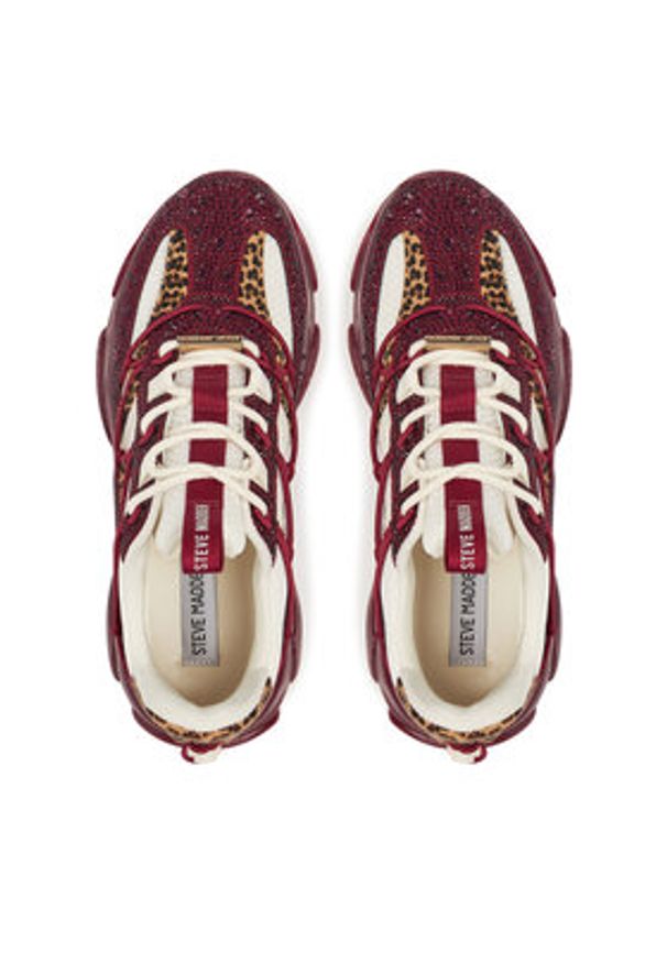 Steve Madden Sneakersy Magneto-RLE SM19000142 Bordowy. Kolor: czerwony. Materiał: materiał