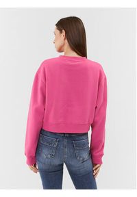 Guess Bluza W3BQ13 KB681 Różowy Regular Fit. Kolor: różowy. Materiał: syntetyk, bawełna #3