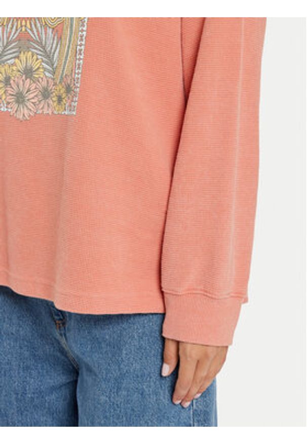 Roxy Bluza East Side ERJKT04191 Różowy Boxy Fit. Kolor: różowy. Materiał: syntetyk