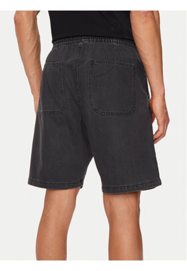 Jack & Jones - Jack&Jones Szorty materiałowe Tony 12250090 Czarny Loose Fit. Kolor: czarny. Materiał: bawełna