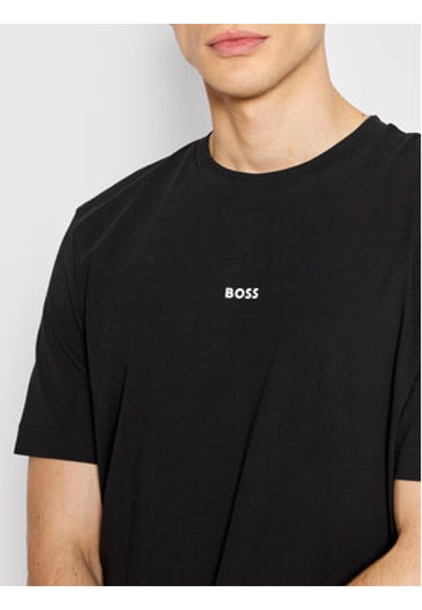BOSS - Boss T-Shirt Tchup 50473278 Czarny Regular Fit. Kolor: czarny. Materiał: bawełna