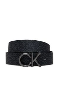 Calvin Klein Pasek Męski Adj/Rev Ck Metal Bombe Mono 35Mm K50K512829 Czarny. Kolor: czarny. Materiał: skóra