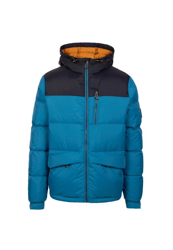 TRESPASS - Męska Kurtka Puchowa Erris. Kolor: niebieski. Materiał: puch. Sport: turystyka piesza
