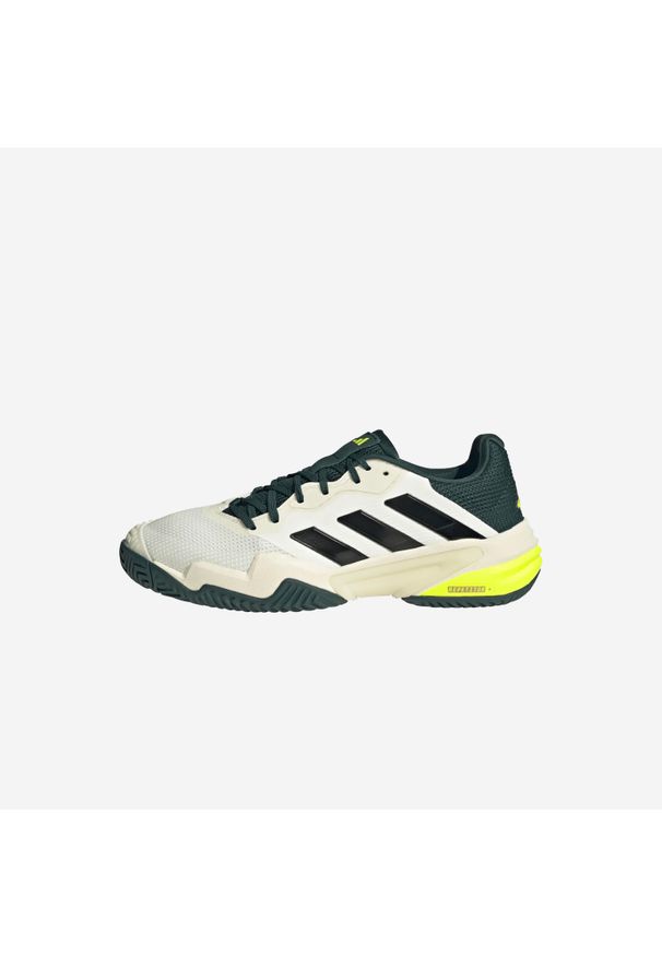 Buty tenisowe dla dzieci Adidas Barricade na każdą nawierzchnię. Materiał: kauczuk. Sport: tenis
