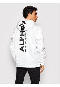 Alpha Industries Kurtka anorak 118103 Biały Regular Fit. Kolor: biały. Materiał: syntetyk