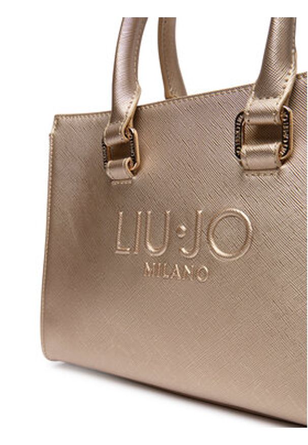 Liu Jo Torebka Halona AF5150 E0087 Złoty. Kolor: złoty. Materiał: skórzane