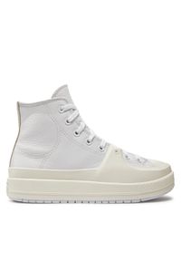 Converse Trampki Chuck Taylor All Star Construct Leather A02116C Biały. Kolor: biały. Materiał: skóra