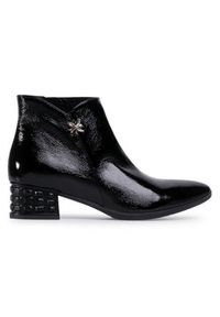 Lasocki Botki 6285-01 Czarny. Kolor: czarny. Materiał: lakier, skóra #5