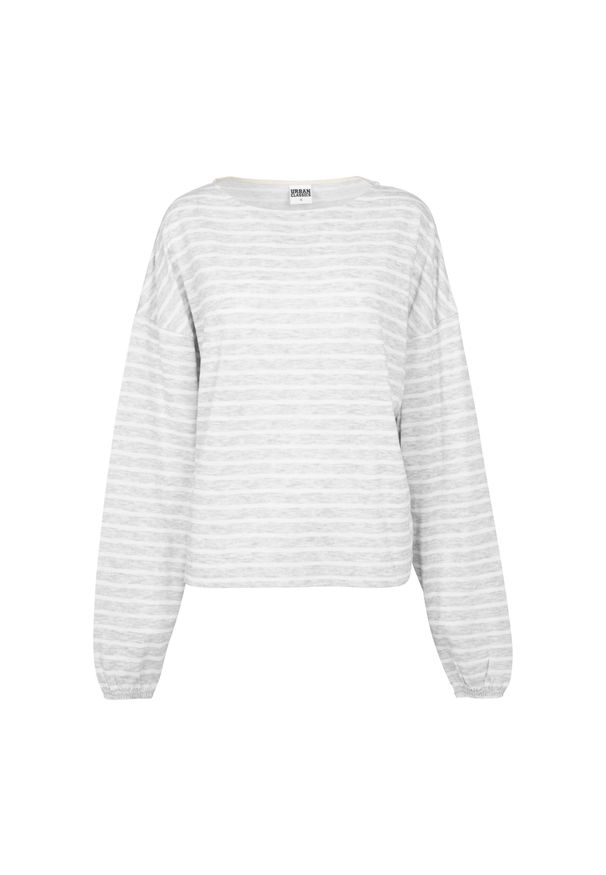 Urban Classics - Sweter damski Urban Classic oversize. Kolor: szary, biały, wielokolorowy. Materiał: polar. Sezon: zima