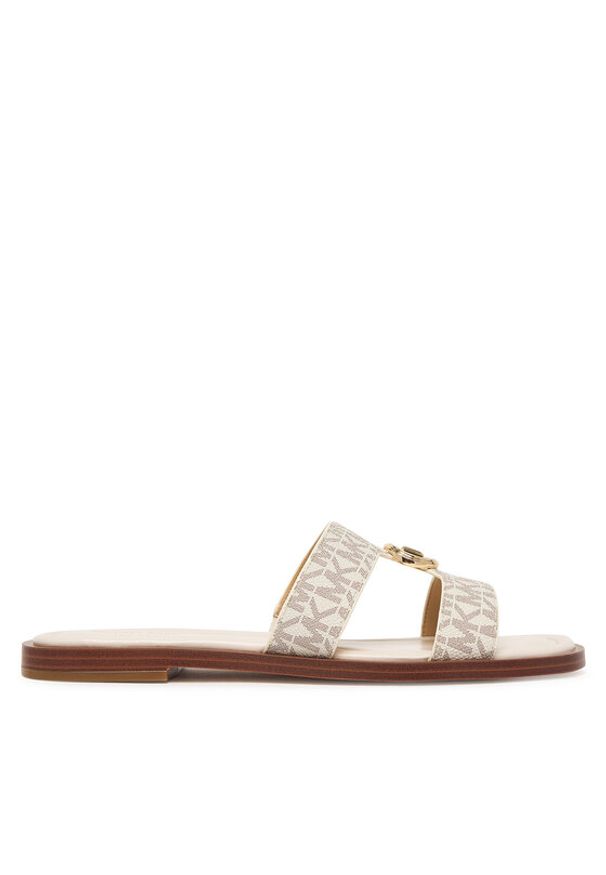 MICHAEL Michael Kors Klapki Ering Flat 40S6ERFS2B Écru. Materiał: skóra