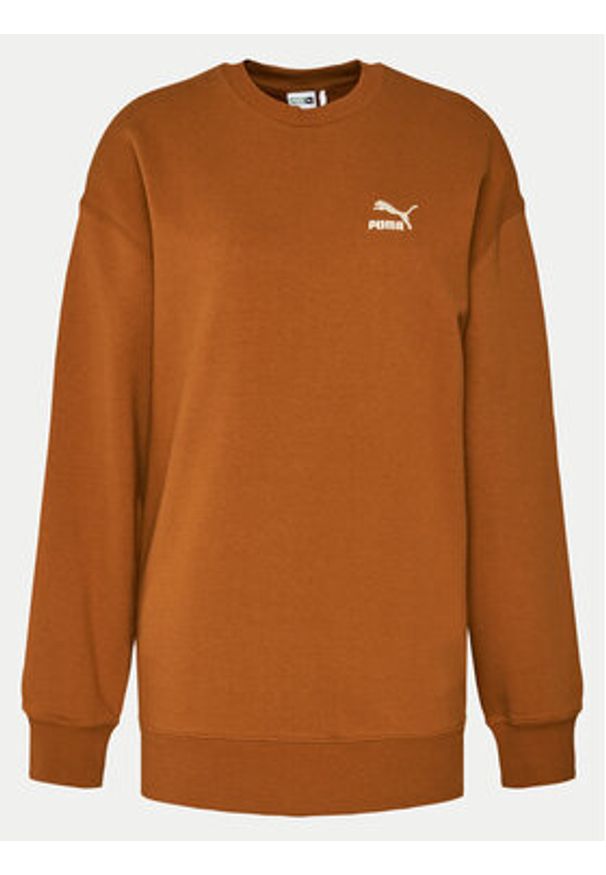 Puma Bluza Unisex Better Clasics 624244 Brązowy Relaxed Fit. Kolor: brązowy. Materiał: bawełna