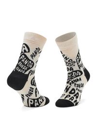 Happy-Socks - Happy Socks Skarpety Wysokie Dziecięce KPAN01-1900 Beżowy. Kolor: beżowy. Materiał: materiał