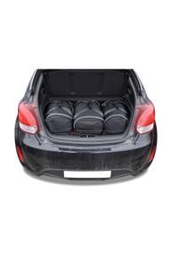 KJUST - Torby Do Bagażnika Hyundai Veloster Coupe 2011-2014 3Szt Kjust. Kolor: czarny. Styl: sportowy #1