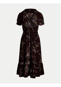 Lauren Ralph Lauren - LAUREN RALPH LAUREN Sukienka codzienna 250951435001 Bordowy Regular Fit. Okazja: na co dzień. Kolor: czerwony. Materiał: syntetyk. Typ sukienki: proste. Styl: casual #4