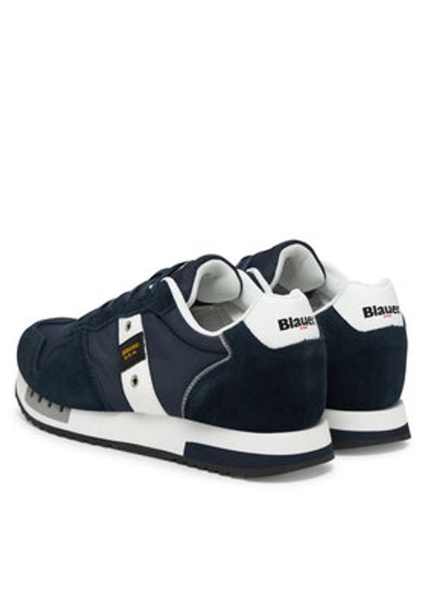 Blauer Sneakersy S5QUEENS01/MES-NVY/WHI Granatowy. Kolor: niebieski. Materiał: materiał