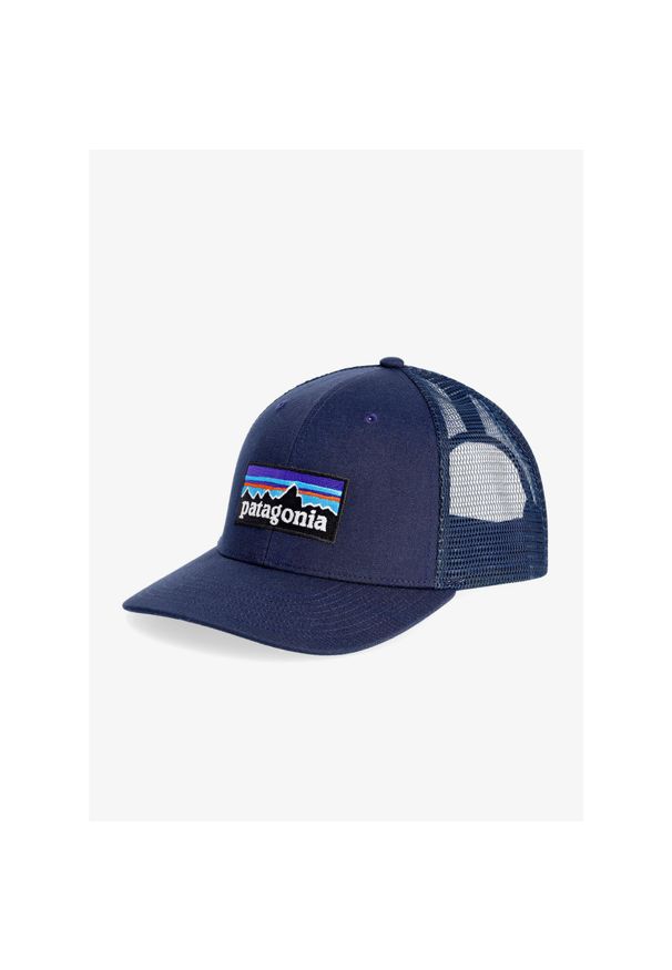 Czapka z daszkiem Patagonia P-6 Logo Trucker Hat - new navy. Kolor: niebieski