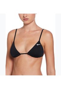 Góra od stroju pływackiego Nike Essential Triangle Bikini. Kolor: czarny