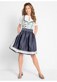 bonprix - Bluzka w ludowym stylu z ażurową koronką. Kolor: biały. Materiał: koronka. Wzór: ażurowy, koronka #3