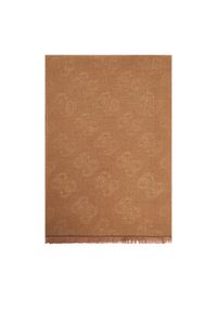 Guess Szalik AM9532 POL03 Brązowy. Kolor: brązowy. Materiał: poliester, materiał