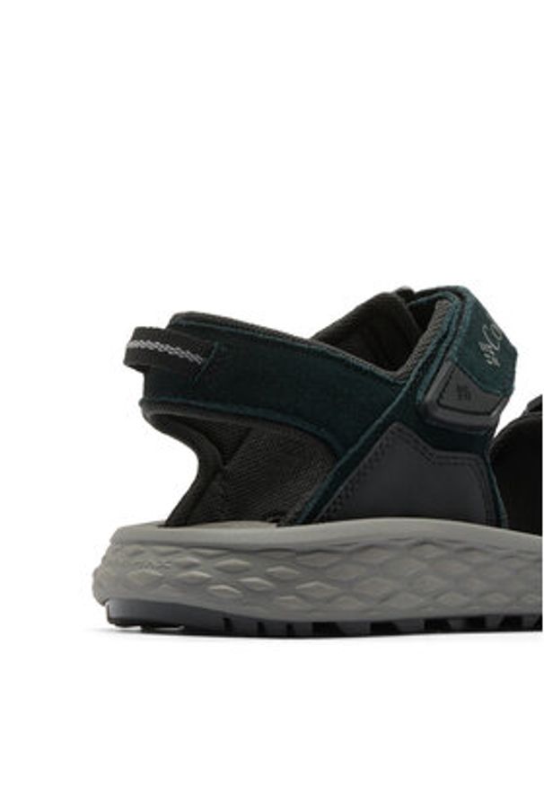 columbia - Columbia Sandały Konos Hiker 2-Strap 2121561 Czarny. Kolor: czarny. Materiał: skóra, zamsz