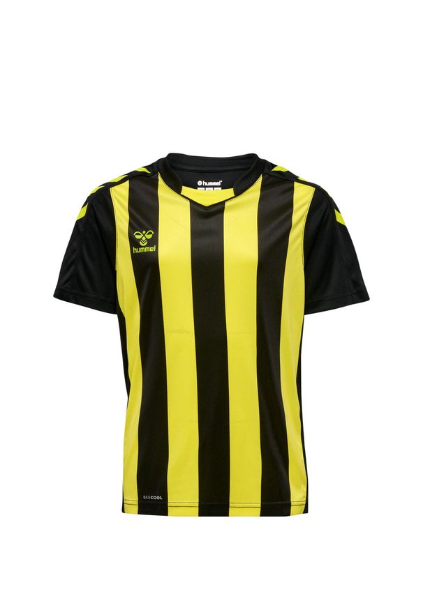 Koszulka dziecięca Hummel Striped. Kolor: wielokolorowy, żółty, czarny