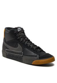 Nike Sneakersy Blazer Mid Pro Club FB8891 001 Czarny. Kolor: czarny. Materiał: skóra