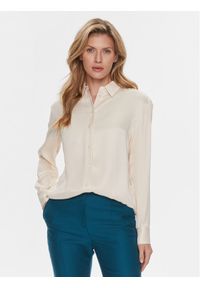 Calvin Klein Koszula K20K206299 Beżowy Relaxed Fit. Kolor: beżowy. Materiał: wiskoza