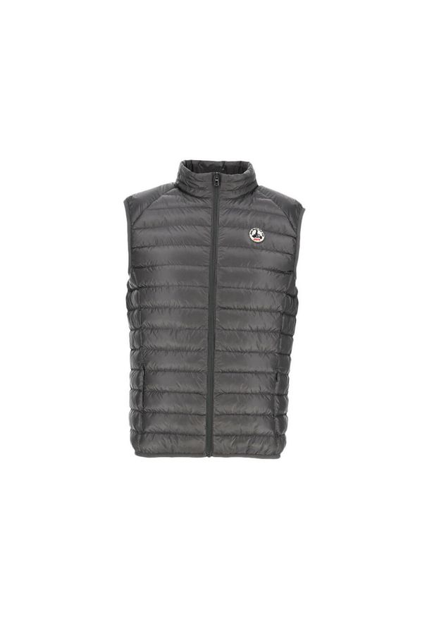 Jott - Kurtka puchowa bez rękawów JOTT Tom. Kolor: brązowy, szary, wielokolorowy. Materiał: puch. Długość rękawa: bez rękawów