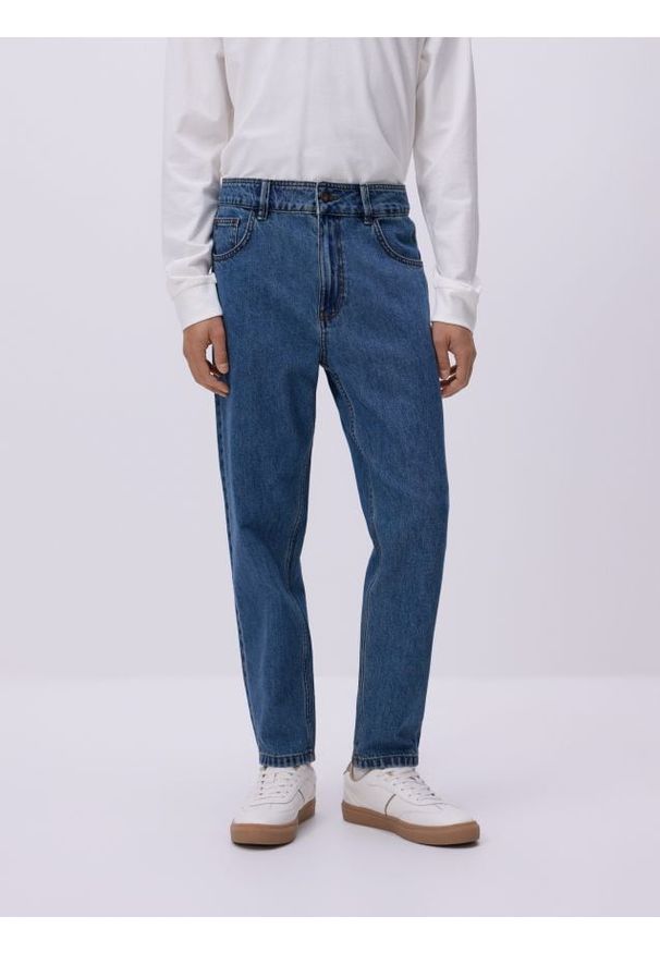 Reserved - Koszulka polo z długim rękawem - złamana biel. Typ kołnierza: polo. Materiał: dzianina, bawełna. Długość rękawa: długi rękaw. Długość: długie