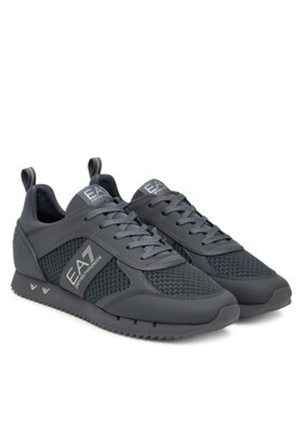 EA7 Emporio Armani Sneakersy 7X000334 AF18610 M8341 Szary. Kolor: szary. Materiał: skóra
