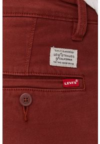 Levi's® - Levi's - Spodnie. Okazja: na spotkanie biznesowe. Kolor: czerwony. Materiał: tkanina, bawełna. Wzór: gładki. Styl: biznesowy #3
