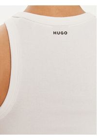 Hugo Top Styl The Plain 50515651 Biały Slim Fit. Kolor: biały. Materiał: bawełna