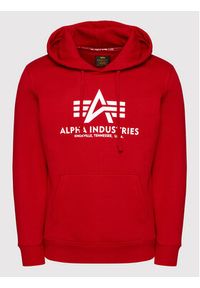 Alpha Industries Bluza Basic 178312 Czerwony Regular Fit. Kolor: czerwony. Materiał: bawełna #4