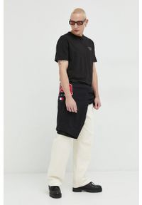 Tommy Jeans bluza męska kolor czarny z aplikacją. Kolor: czarny. Materiał: bawełna, poliester. Wzór: aplikacja #5