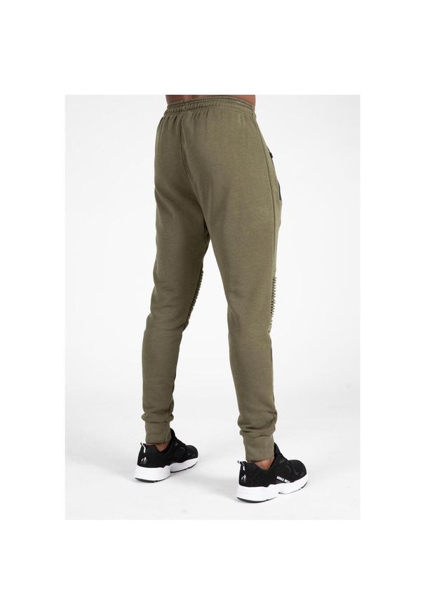 GORILLA WEAR - Spodnie fitness męskie Gorilla Wear Delta Pants. Kolor: zielony. Materiał: dresówka. Sport: fitness