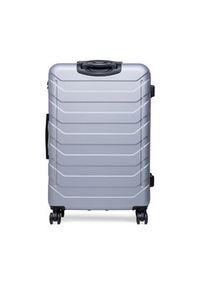 Gino Rossi - GINO ROSSI Walizka duża CEO-GIN-L-003-05-SILVER2 Srebrny. Kolor: srebrny #4