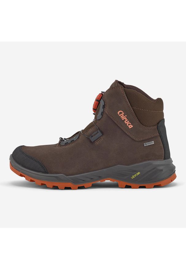 Buty myśliwskie męskie Chiruca Kenya BOA Gore-tex Vibram. Zapięcie: sznurówki. Materiał: nubuk. Szerokość cholewki: normalna. Technologia: Gore-Tex. Sport: outdoor