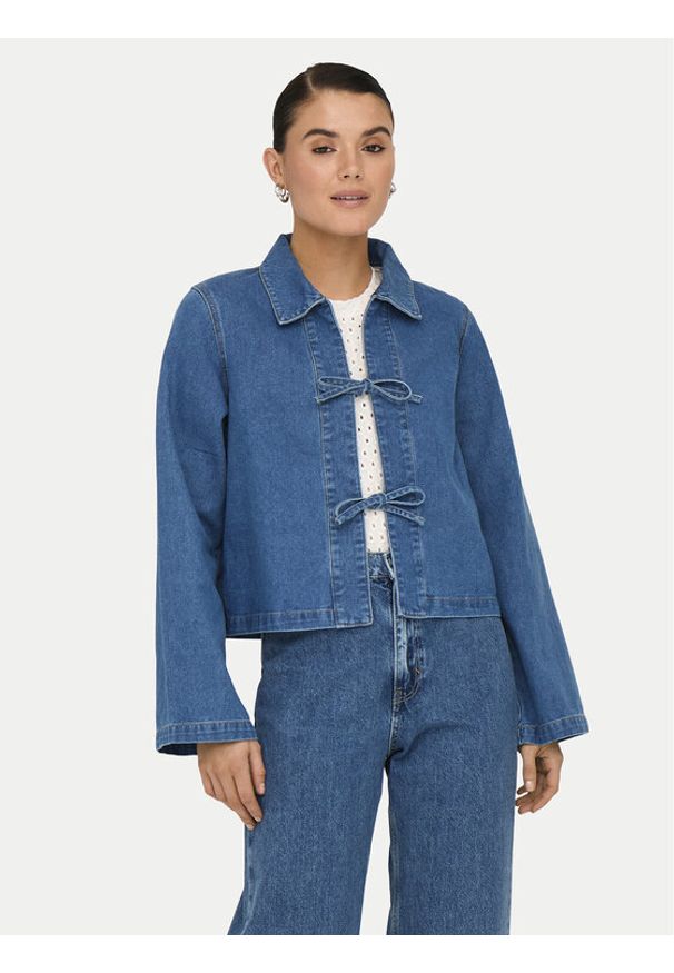 only - ONLY Kurtka jeansowa Thora 15357228 Niebieski Regular Fit. Kolor: niebieski. Materiał: bawełna