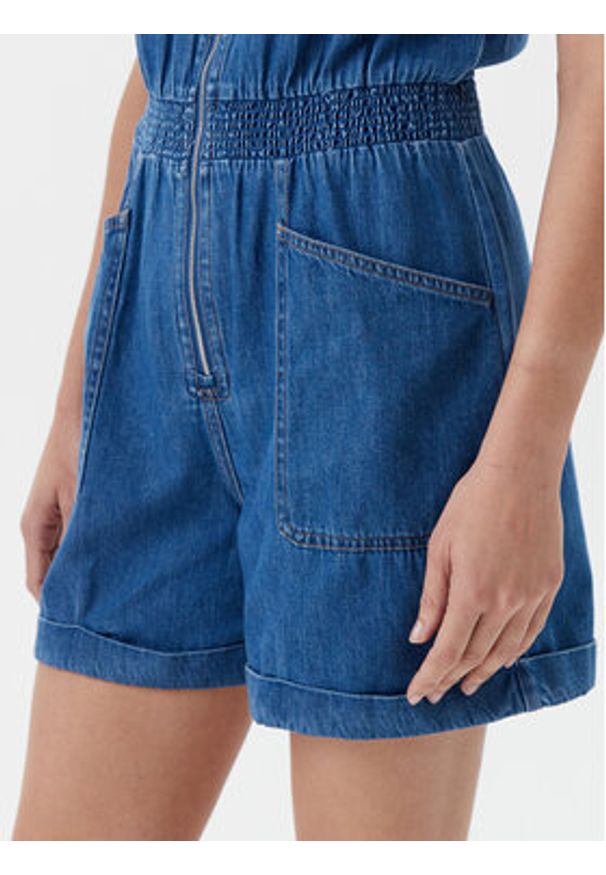 Tommy Jeans Kombinezon DW0DW20371 Niebieski Regular Fit. Kolor: niebieski. Materiał: jeans