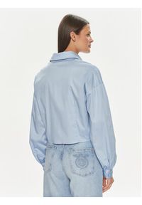 Guess Koszula W4RH59 WE2Q0 Niebieski Slim Fit. Kolor: niebieski. Materiał: bawełna #5