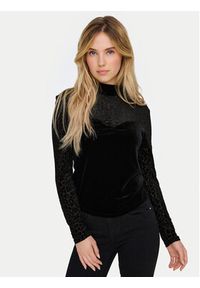 only - ONLY Bluzka Eliana 15339981 Czarny Slim Fit. Kolor: czarny. Materiał: syntetyk