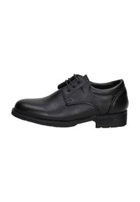 American Club - Czarne pantofle dziecięce AMERICAN CLUB KOM36 KOMUNIA. Okazja: na komunię. Kolor: czarny. Materiał: skóra