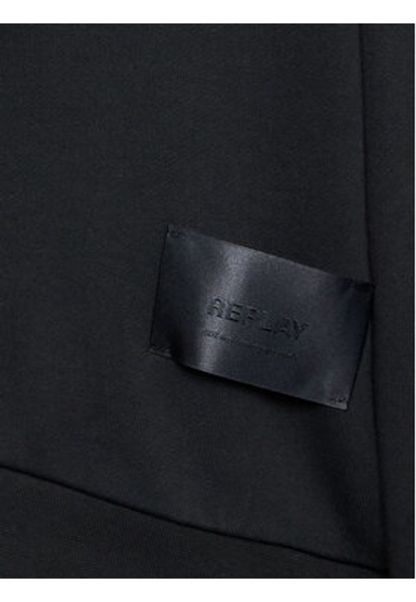 Replay Bluza W3711H.000.23614P Czarny Relaxed Fit. Kolor: czarny. Materiał: bawełna