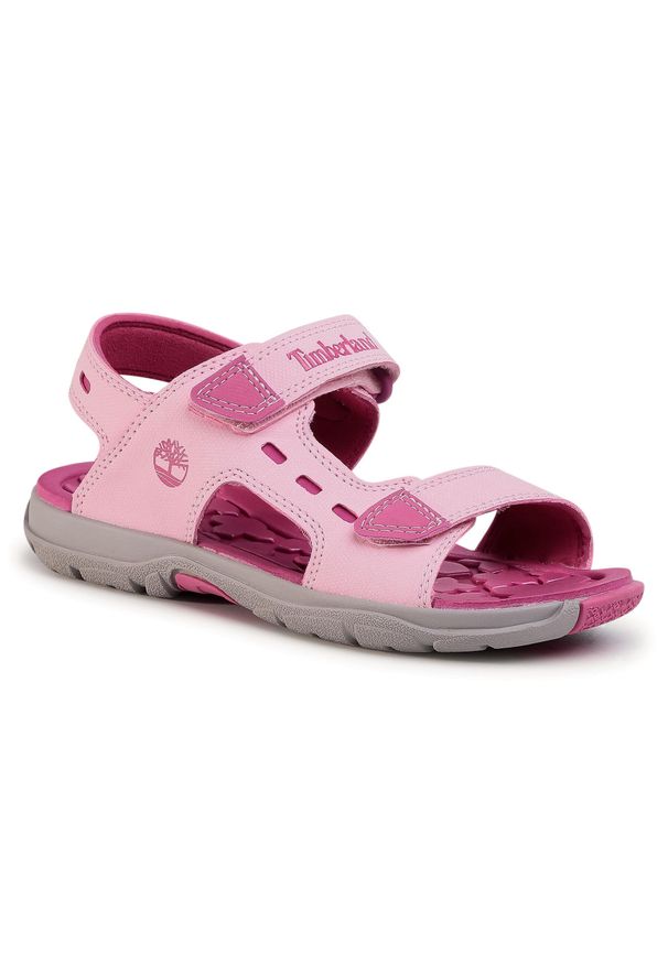 Sandały Timberland Moss Jump 2 Strap Sandal TB0A2AJ3X821 Light Pink Nubuck. Kolor: różowy. Materiał: materiał